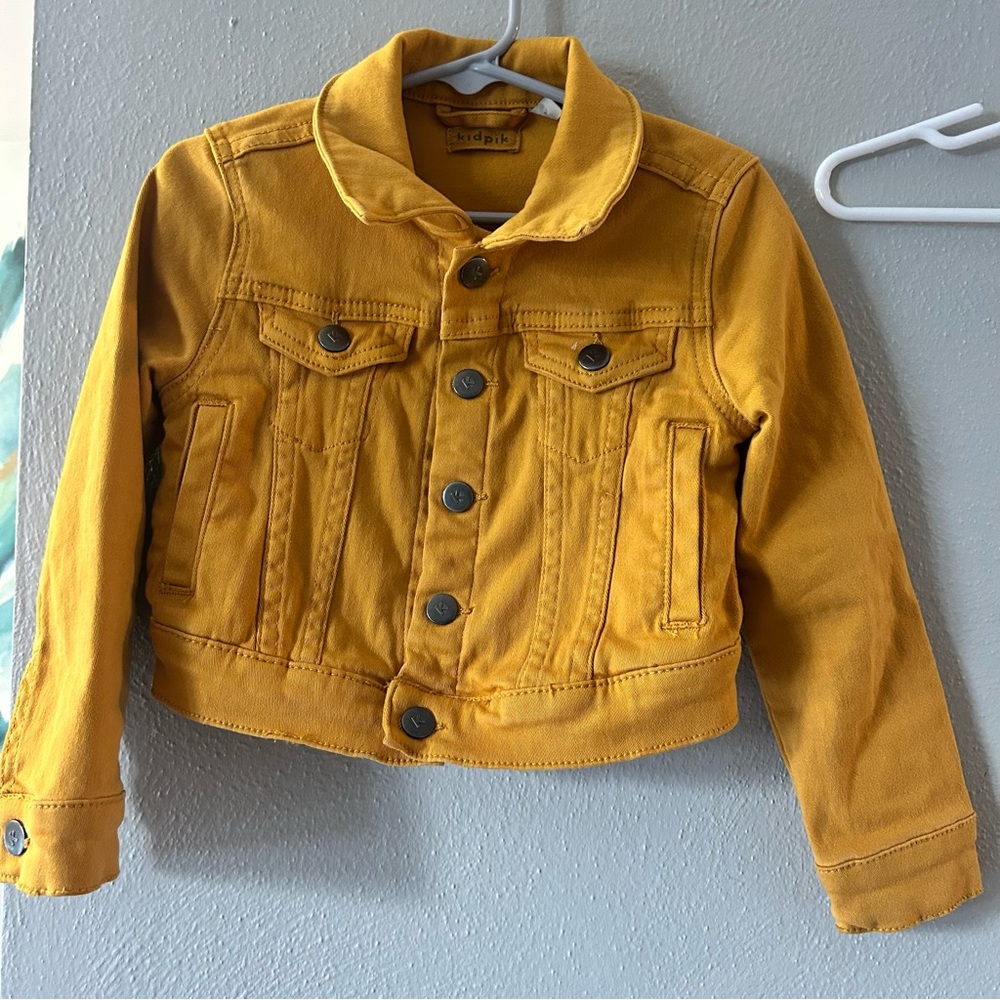 KidPik Yellow Denim Jacket